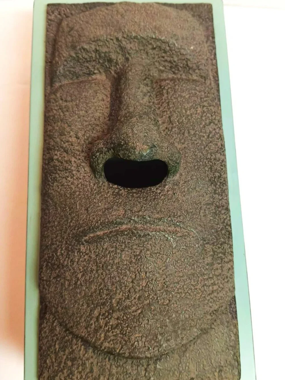 Easter Island Moai resin tissue box cover. Fun lover gift.